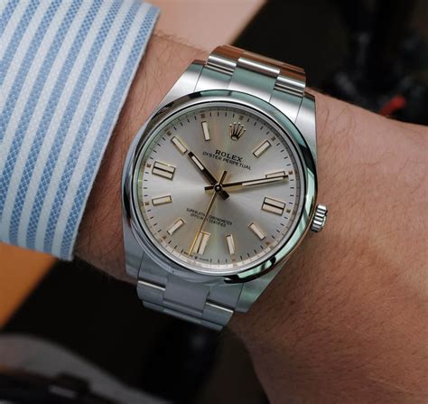 rolex oyster perpetual silver and gold|Rolex Oyster Perpetual 41 price.